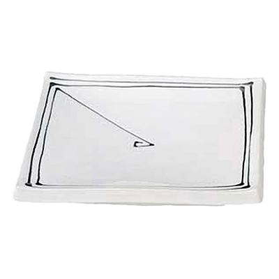 Japanese tableware square medium plate Uzushio square 10.0 plate-Kinsho Pottery Co., Ltd.