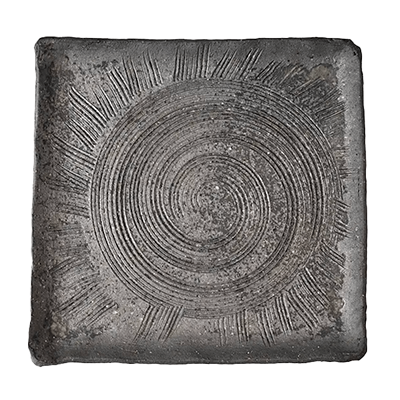 和食器 角大皿 櫛目ビードロ正角皿-金正陶器株式会社