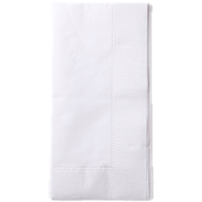 ペーパーナプキン プライ重ね無しのシングル白無地ひざ掛けナプキンです L-18 白無地-オリエンタル紙業株式会社