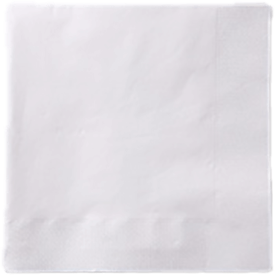ペーパーナプキン 330mm角のシングル4つ折白無地ナプキンです M-14 白無地-オリエンタル紙業株式会社