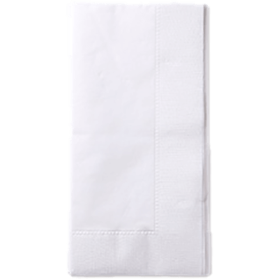 ペーパーナプキン FSC®認証紙で作られた白無地ひざ掛けナプキンです LU-28 白無地 (FSC®認証紙) -オリエンタル紙業株式会社