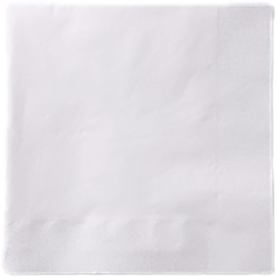 ペーパーナプキン FSC®認証紙で作られた325mm角の4つ折ナプキンです M-24 白無地 (FSC®認証紙) -オリエンタル紙業株式会社