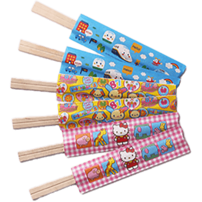 サンリオ お子様向け割り箸 6膳入り (小売向け) ハローキティ／ウ・サ・ハ・ナ／しんかんせん 等-オリエンタル紙業株式会社