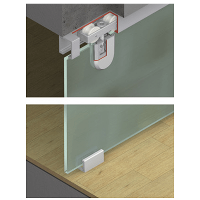 引戸用金具, Hawa ジュニア 80 GP、セット 940.81.006-株式会社ハーフェレ・ジャパン