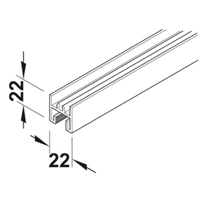 上部 フレームプロファイル 403.62.099-株式会社ハーフェレ・ジャパン