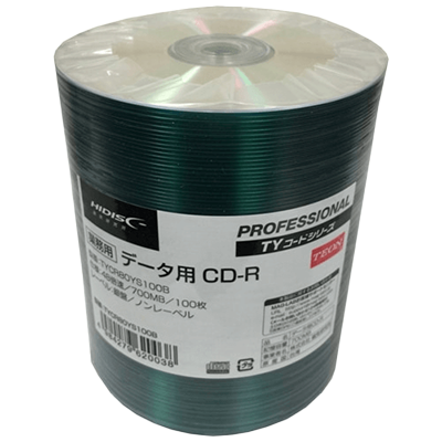 Recording media TY code series CD-R for data 48x speed 700MB silver disc 600 sheets TYCR80YS100B-Magnetic Research Institute Co., Ltd.