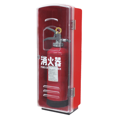 消火器格納箱 ポリカーボネート製火消し10型1本用-株式会社岩崎製作所