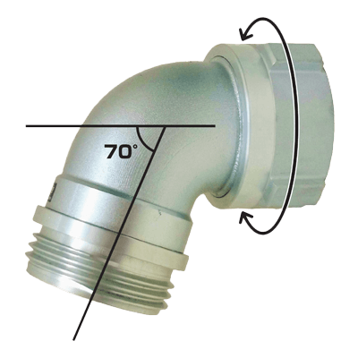 吸口 媒介金具 ビッグマウス吸口エルボ 15BL7570A-株式会社岩崎製作所