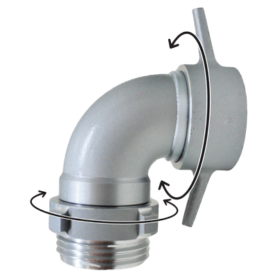 吸口 媒介金具 ビッグマウス吸口ダブルスイベルエルボ長角 15BWSLN7570A-株式会社岩崎製作所