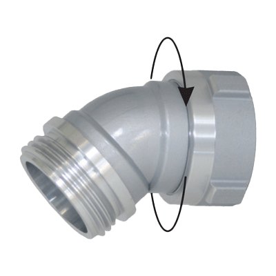 吸口 媒介金具 吸口スイベルエルボ スロッター-株式会社岩崎製作所