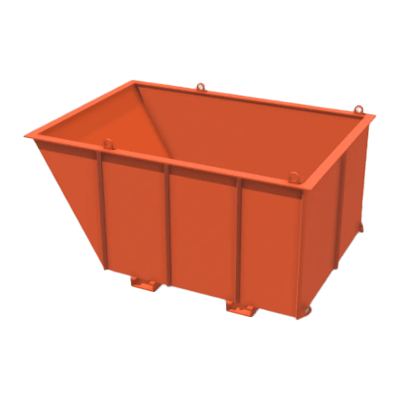 鉄コンテナ 【ジャンボ】鉄箱・コンテナ・ダストボックス・バッカン・パレット 舟形 (大)-株式会社refactory