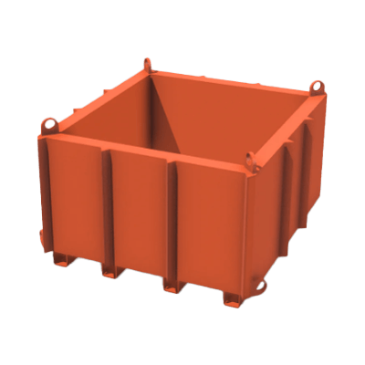 鉄コンテナ【ジャンボ】鉄箱・コンテナ・ダストボックス・バッカン・パレット 3.6立米-株式会社refactory