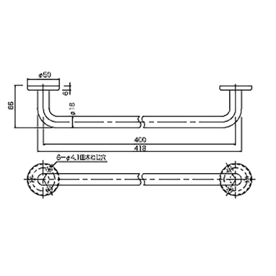 INEX タオル掛けS 1610-2-株式会社クギセイ