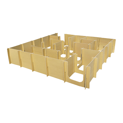 機能付きダンボール イベント・ノベルティ用 かんたん子ども迷路-株式会社アースダンボール