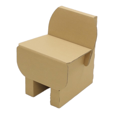 機能付きダンボール イベント・ノベルティ用 お子様用段ボールチェア (紙製で安心のダンボール椅子) ダンボールキッズチェア-株式会社アースダンボール