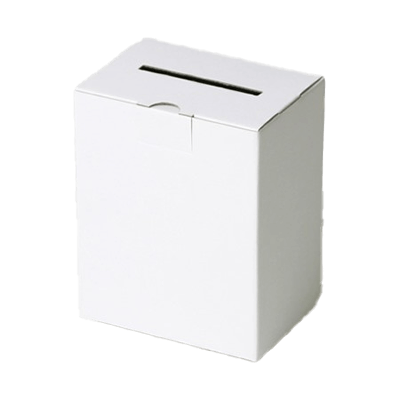 機能付きダンボール イベント・ノベルティ用 募金箱 (底パット付き)-株式会社アースダンボール