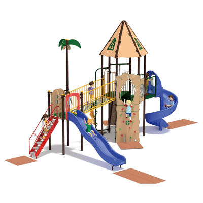 遊具 コンビネーション げんきコンビ とんがり屋根キャビン CM-142-日都産業株式会社