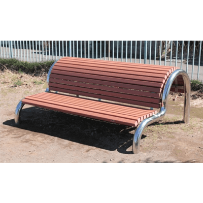 健康器具 らくらく健康器具 背のばしベンチ (ステンレス)-日都産業株式会社