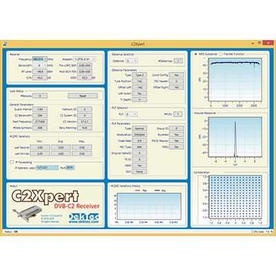 DVB-C2信号計測ソフトウェア C2Xpert-株式会社ヴィレッジアイランド