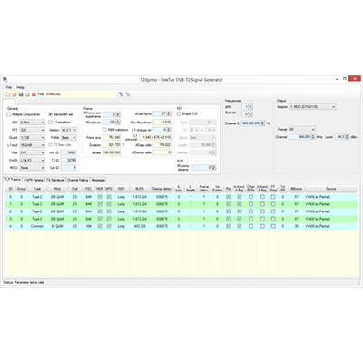 DVB-T2信号生成ソフトウェア T2Xpress-株式会社ヴィレッジアイランド