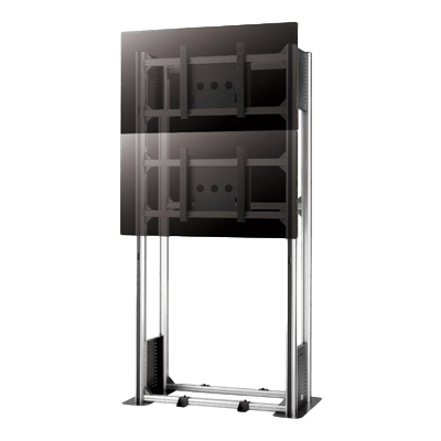 ALFeS マルチディスプレイフレーム ディスプレイ2面設置用デザインポールシステム AFS-10-株式会社共栄商事