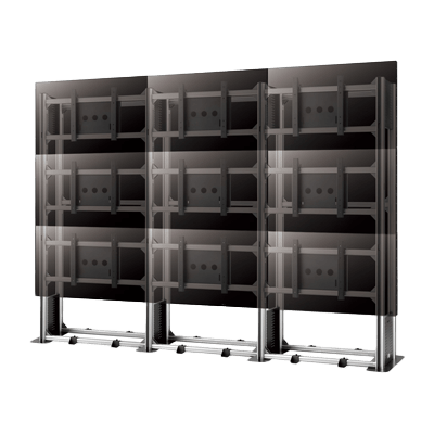 ALFeS マルチディスプレイフレーム ディスプレイ9面設置用デザインポールシステム AFS-30-株式会社共栄商事