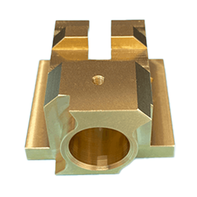 溶接機器部品 (材質: c3604 加工サイズ : 40×25×40)-株式会社池上金属製作所