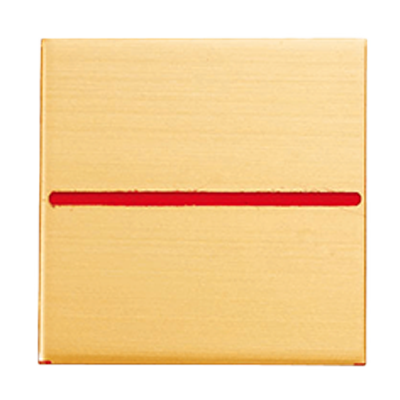 B35F 真鍮製境界用標示板 貼付 35×35×2-株式会社カクマル