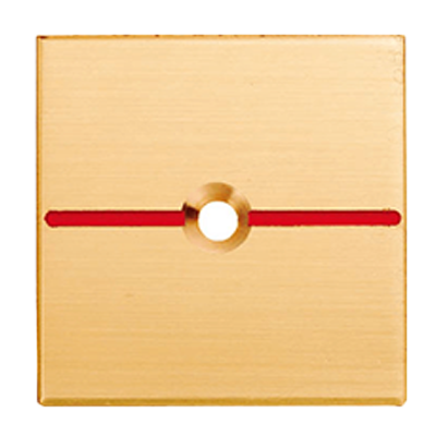 B35F1 真鍮製境界用標示板 1穴 35×35×2-株式会社カクマル