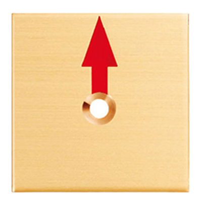 B35G1 真鍮製境界用標示板 1穴 35×35×2-株式会社カクマル