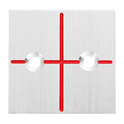 RAP35223 アルミプレート35角×2 (2穴)-株式会社カクマル