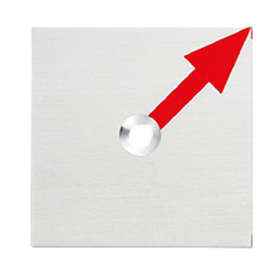 RAP35215 アルミプレート35角×2 (1穴)-株式会社カクマル