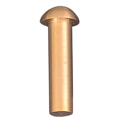 真鍮製／ステンレス製特殊水準点鋲 BM21 真鍮製リベット 21φ×50-株式会社カクマル
