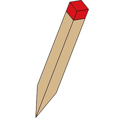 W3045R 木杭30×30×450 赤 30本入り-株式会社カクマル