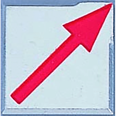 アルミ製境界用標示板 (ボルトタイプ) A50BB アルミプレート ボルト付き 50×50×10 JIS製品-株式会社カクマル