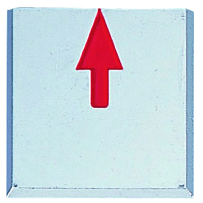 アルミ製境界用標示板 (ボルトタイプ) A50GB アルミプレート ボルト付き 50×50×10 JIS製品-株式会社カクマル