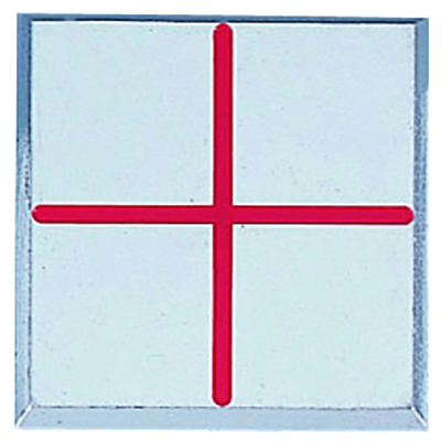 アルミ製境界用標示板 (ボルトタイプ) A60CB アルミプレート ボルト付き 60×60×10-株式会社カクマル