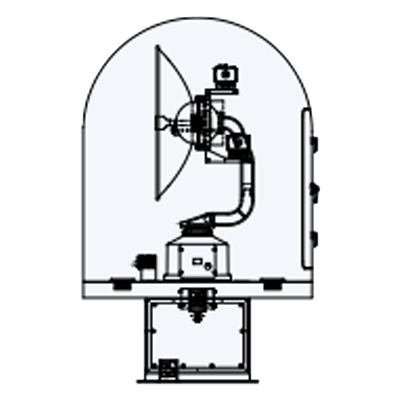 ヘリコプター追尾システム アンテナ回転装置 KP-1250B型-株式会社加藤電気工業所