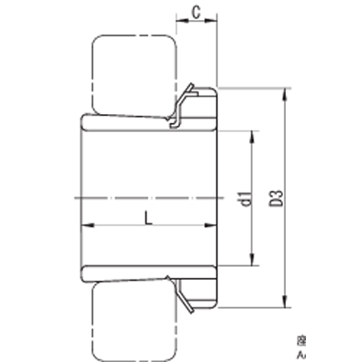 転がり軸受用アダプタ H3 H 305X-岡本機工株式会社