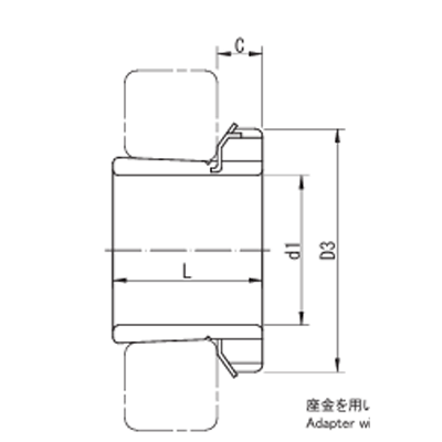 転がり軸受用アダプタ H23 H 2305X-岡本機工株式会社