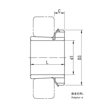 転がり軸受用アダプタ H30 H 3024X-岡本機工株式会社