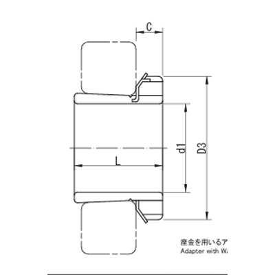 転がり軸受用アダプタ H31,H32 H 3122X-岡本機工株式会社