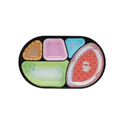 給食弁当容器 (洗浄タイプ) 柄付 (PR・CR) きれいな器 副食 PR-29-タカギ産業株式会社