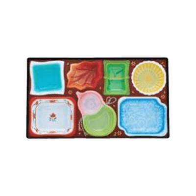 給食弁当容器 (洗浄タイプ) 柄付 (PR・CR) きれいな器 副食 PR-28-タカギ産業株式会社