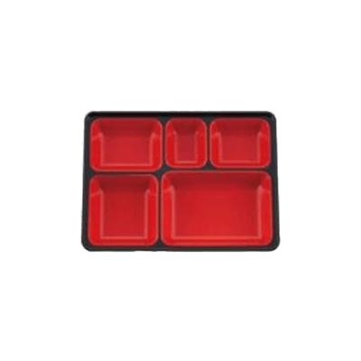 給食弁当容器 (洗浄タイプ) 二色成形 駿河副食 BW-890-タカギ産業株式会社