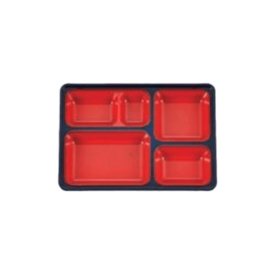給食弁当容器 (洗浄タイプ) 二色成形 ジョイ副食 BW-860-タカギ産業株式会社