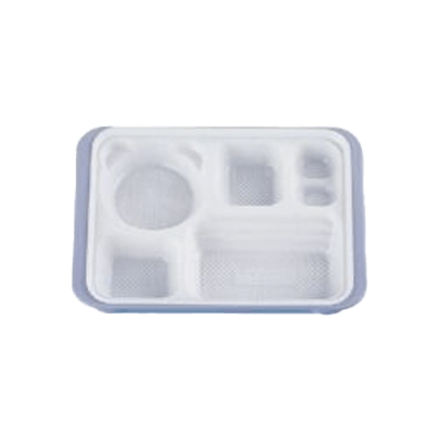 給食弁当容器 (洗浄タイプ) クリーントレイ (無菌) リーダー副食・中 LT-127-タカギ産業株式会社