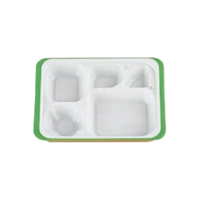 給食弁当容器 (洗浄タイプ) クリーントレイ (無菌) リーダーシリーズ・中 LT-065-タカギ産業株式会社