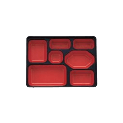 給食弁当容器 (洗浄タイプ) レンジ対応 チャレンジ副食 BWR-760-タカギ産業株式会社