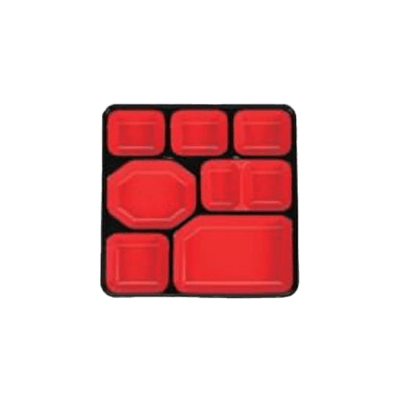 給食弁当容器 (洗浄タイプ) レンジ対応 ハートフルライフ副食 BWR-660-タカギ産業株式会社